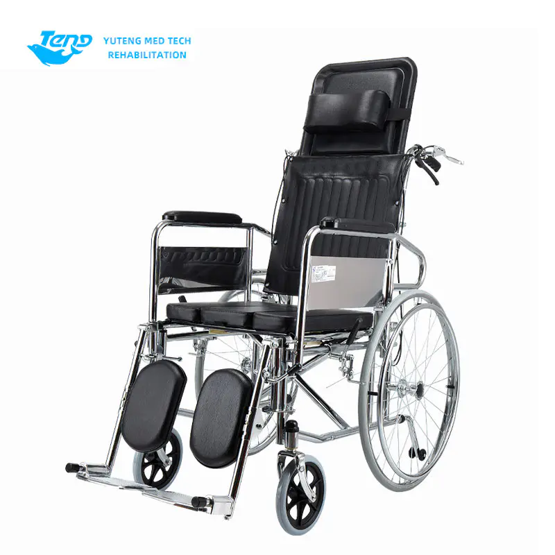 High-back komodin tekerlekli sandalye
